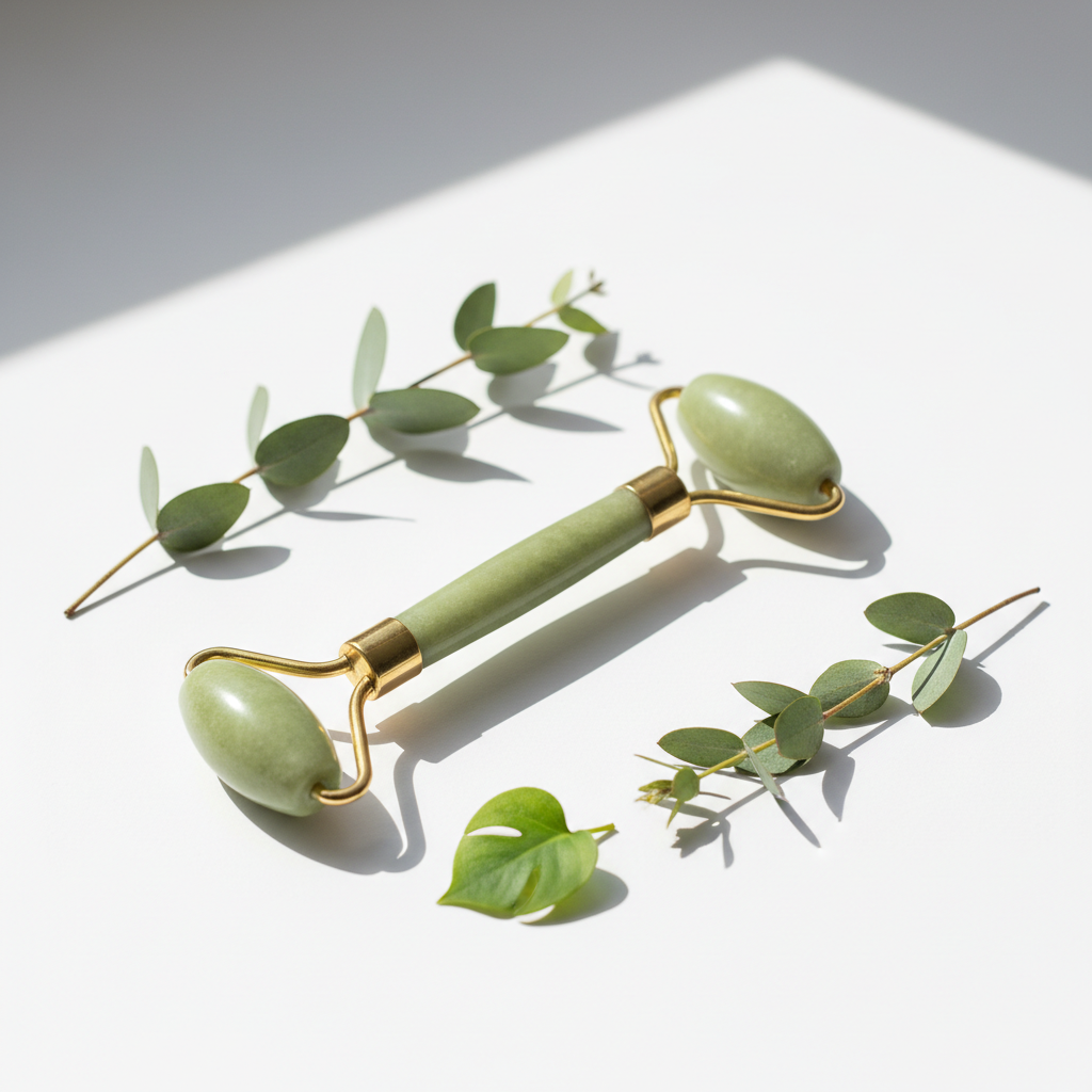 Rouleau Jade Visage - Anti-Âge & Éclat Naturel