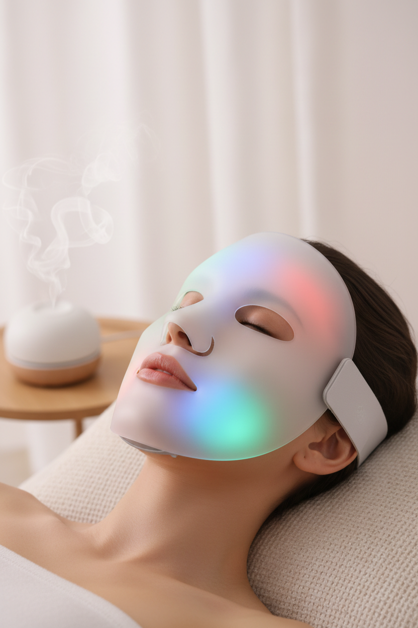 Masque LED Visage - Anti-Âge & Anti-Acné Professionnel