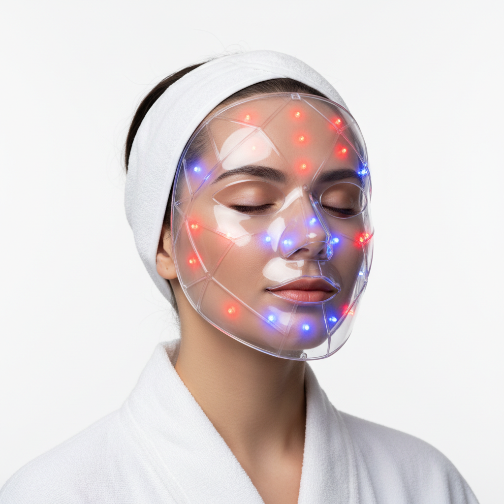Masque LED Visage - Anti-Âge & Anti-Acné Professionnel