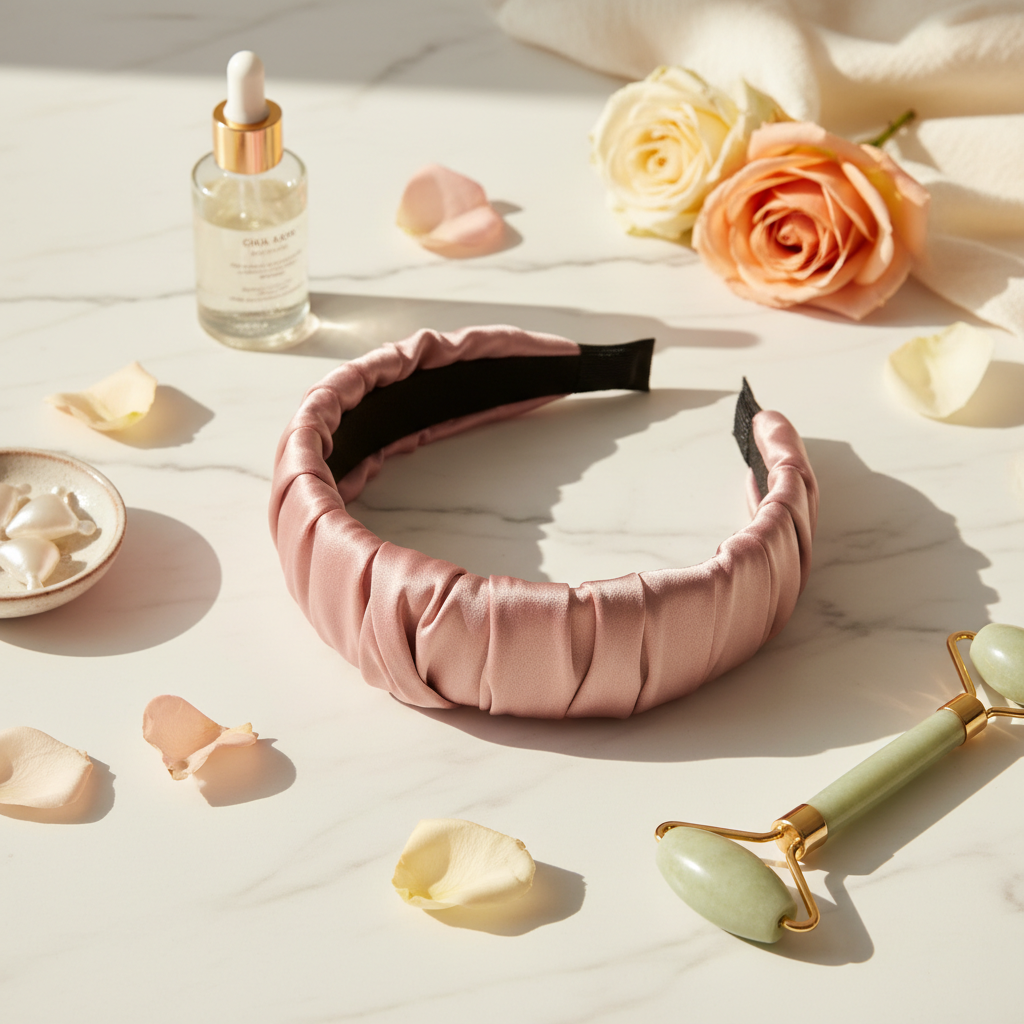 Bandeau Soin en Soie - Routine Beauté Douce