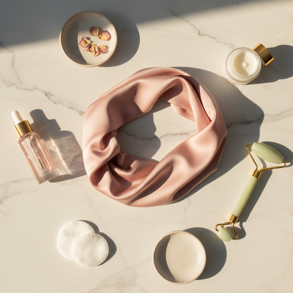 Bandeau Soin en Soie - Routine Beauté Douce