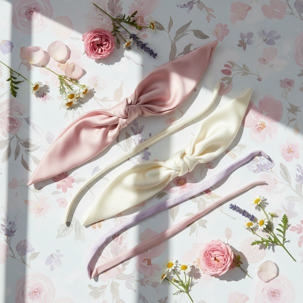 Bandeau Soin en Soie - Routine Beauté Douce